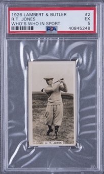 1926 Lambert & Butler "Whos Who in Sport (1926)" Complete Set (50) – Featuring Bobby Jones Rookie Card